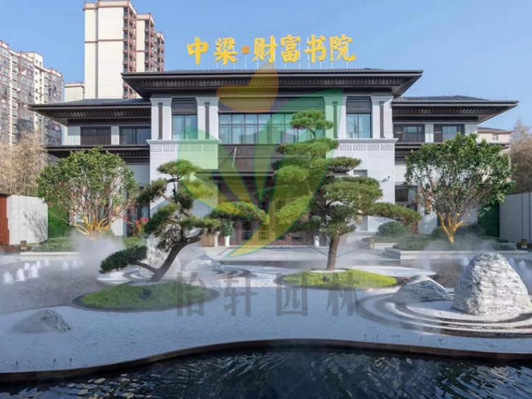 中梁财富书院绿化景观设计案例效果展示