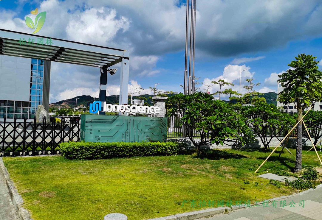 珠海市英诺赛科企业绿化工程改造施工案例图