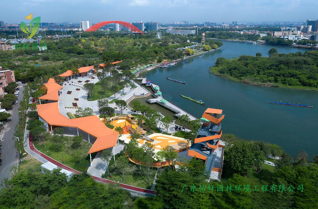 东莞龙湾生态湿地公园绿化景观设计实景图