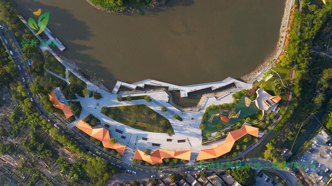 东莞龙湾生态湿地公园绿化景观设计实景图