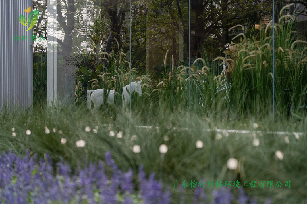 保利天珺一期小区绿化景观设计实景图