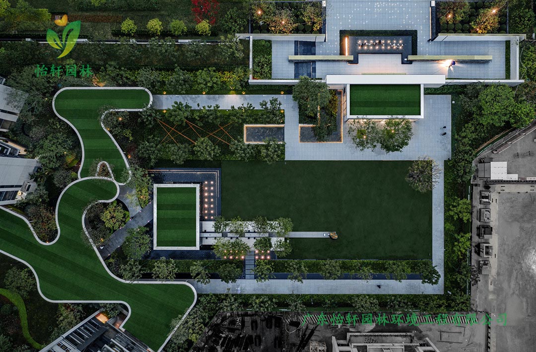 雅居乐香港城住宅区绿化景观设计实景图