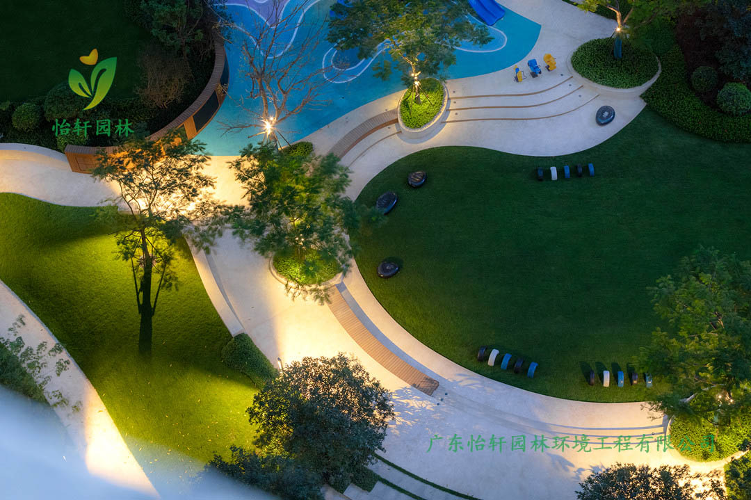 肇庆保利珑湾花园小区绿化景观设计实景图