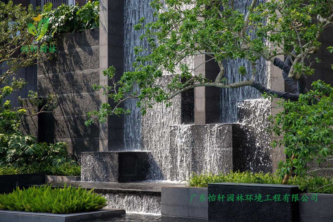 广州时代大家住宅区绿化工程案例实景图