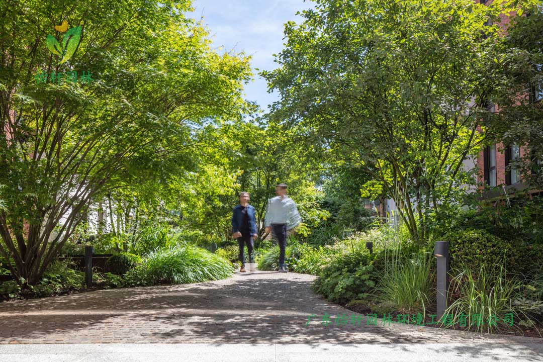 保利·紫山别墅中心花园绿化景观设计施工改造效果图