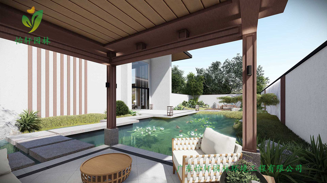 新中式庭院景观设计效果展示 新中式庭院景观设计效果展示