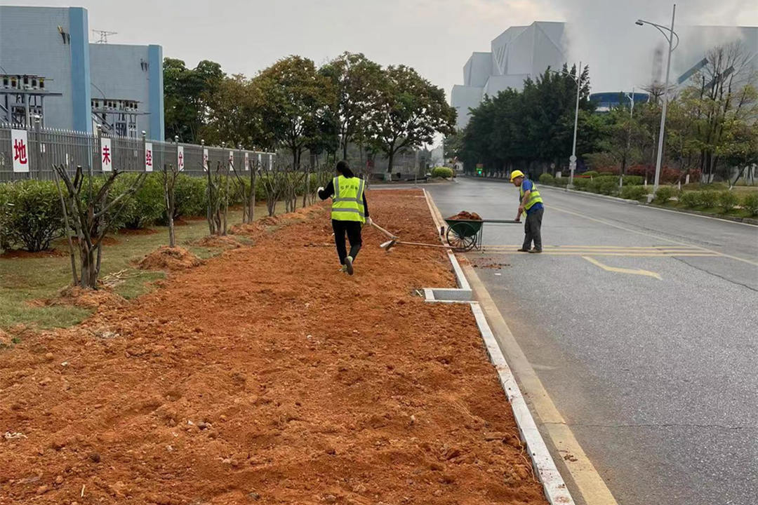 园林绿化工程花卉种植场地平整
